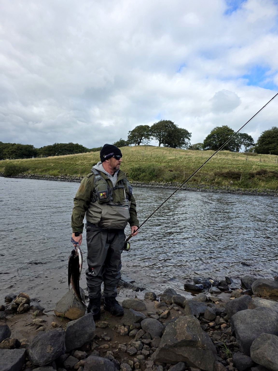 Angler at Hillend Loch