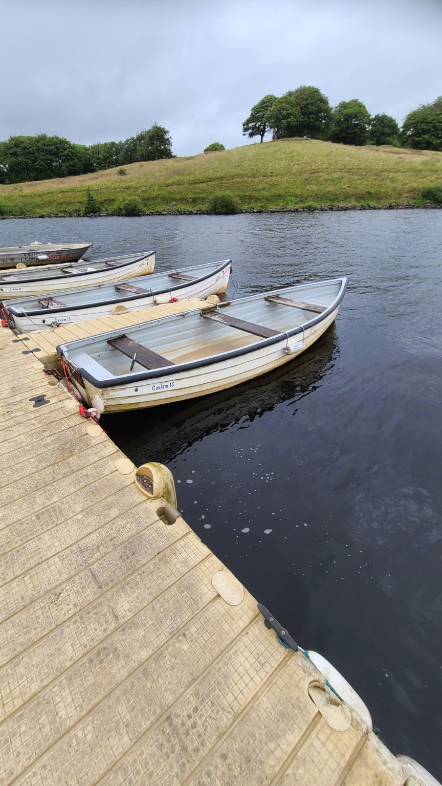 Club boat on Hillend Loch