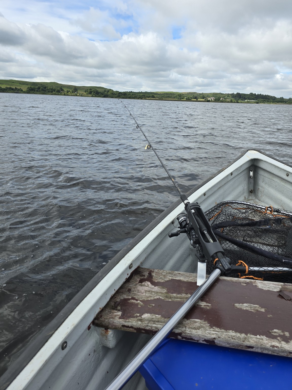 Club boat on Hillend Loch