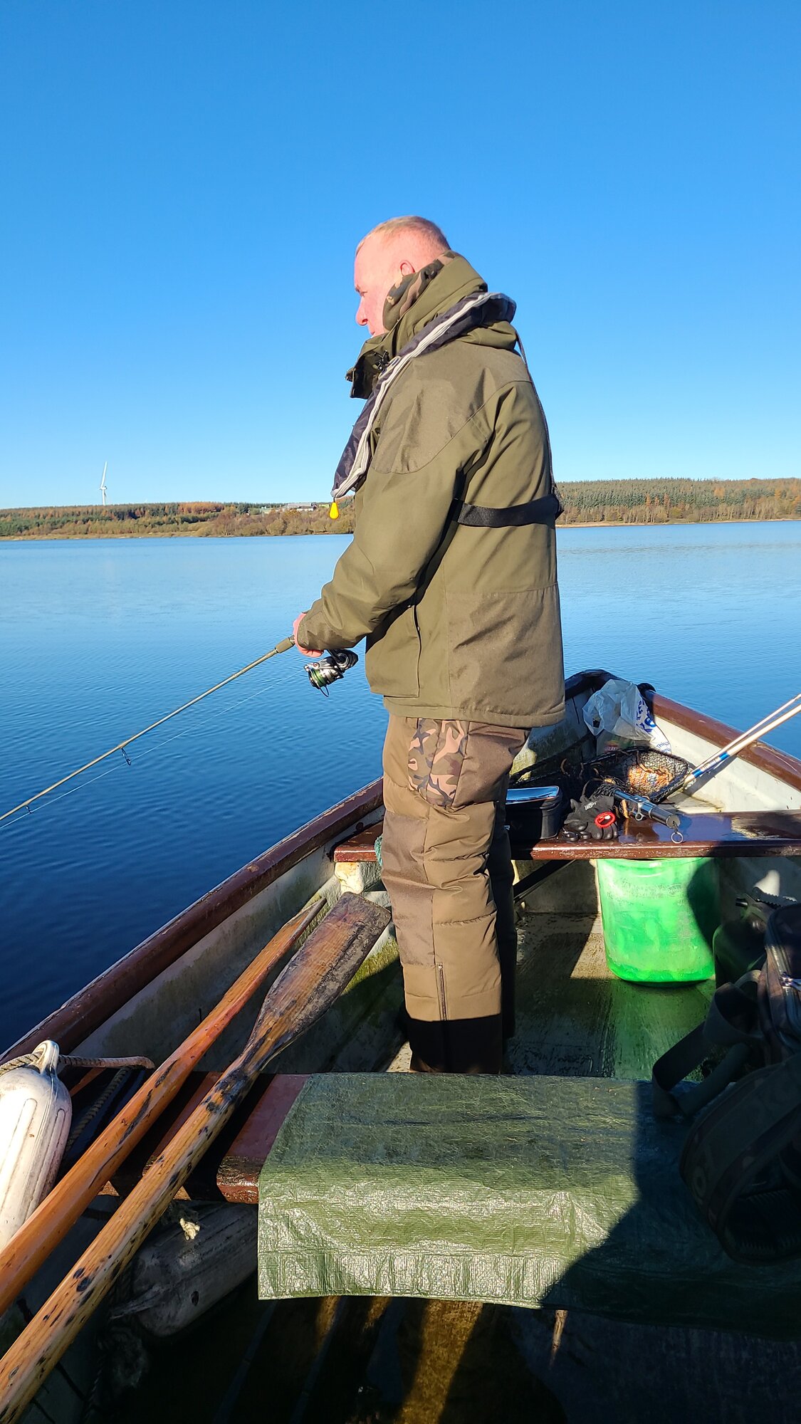 Club boat on Hillend Loch